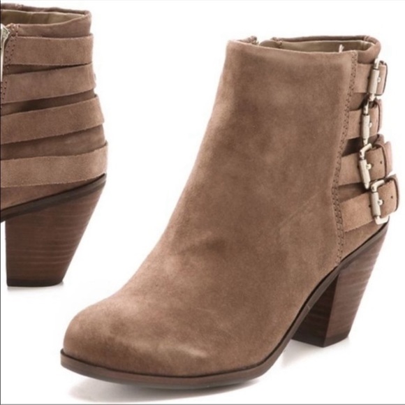 Sam Edelman Lucca Ankle Heeled Buckle Booties - Picture 7 of 13